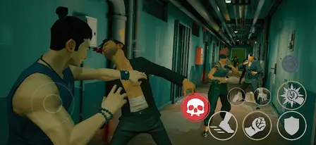 Sifu Mobile gameplay: sanctuary showdown in a storm with lightning and rain effects